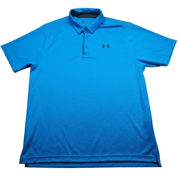 Under Armour Other - Under Armour Mens XL Performance Polo 2.0 Blue Short Sleeve Golf Shirt